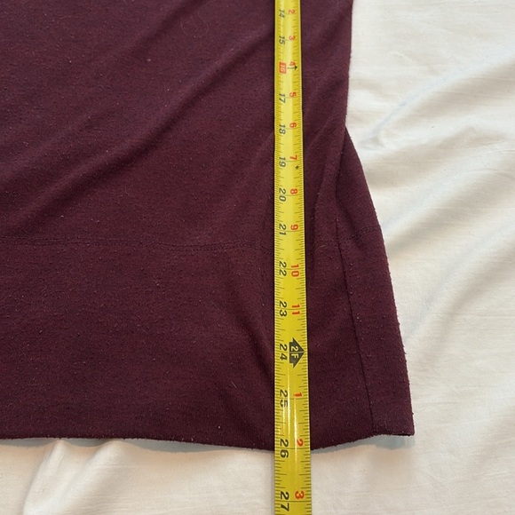 Ann Taylor Loft Burgundy L/S Cowl Neck Pullover. Small - Picture 9 of 10